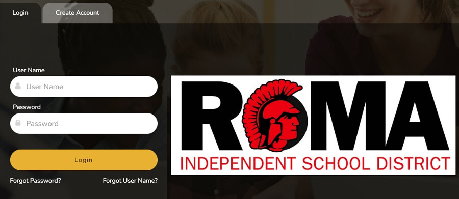 Roma ISD student login page